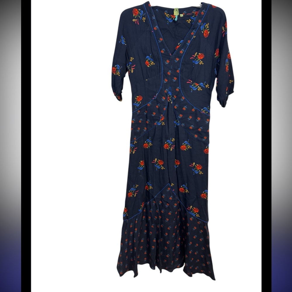 FARM Rio Navy Floral Maxi Dress